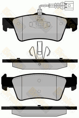 Kit de plaquettes de frein, frein à disque Brake ENGINEERING PA1725