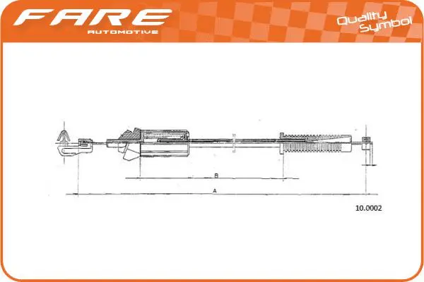 Câble d'accélération FARE-RCH 25541