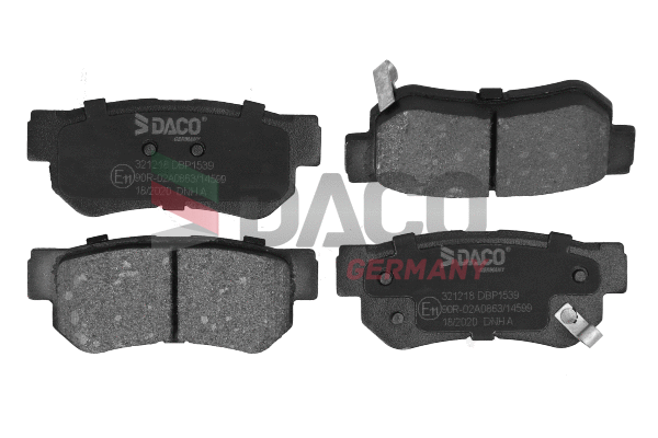 Kit de plaquettes de frein, frein à disque DACO Germany 321218