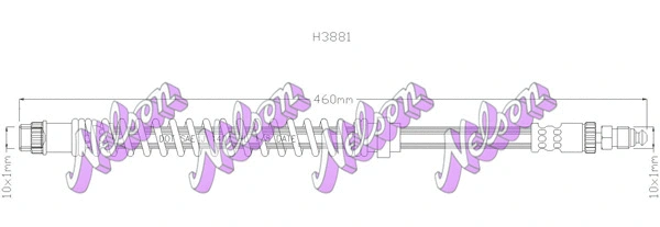 Flexible de frein KAWE H3881