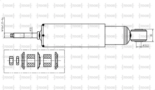 Amortisseur TOOR SG14440