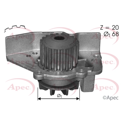 Pompe à eau, refroidissement du moteur APEC AWP1546