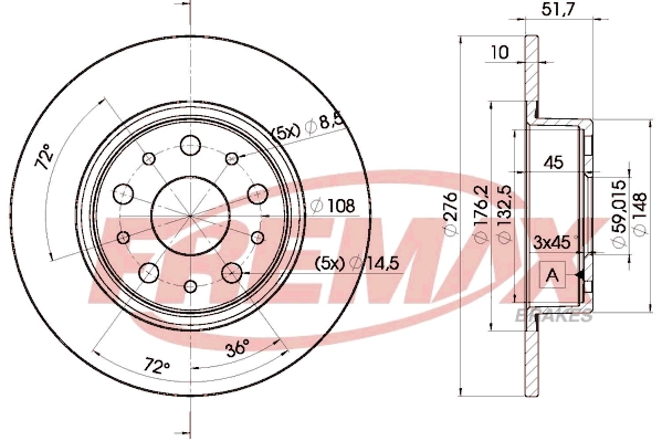 Disque de frein FREMAX BD-4646