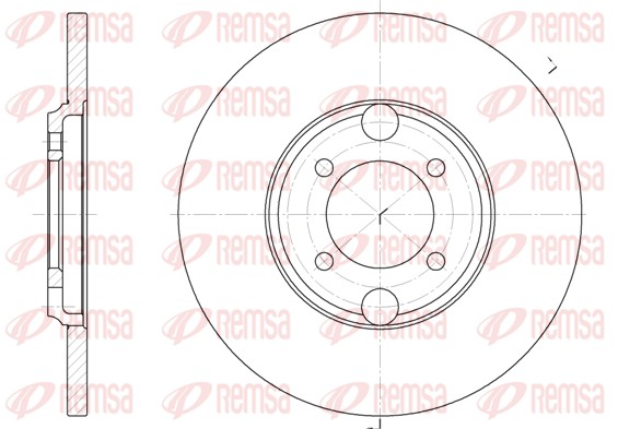 Disque de frein REMSA 6919.00