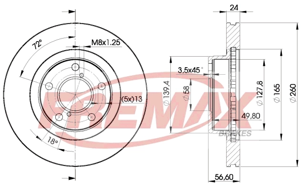 Disque de frein FREMAX BD-0031