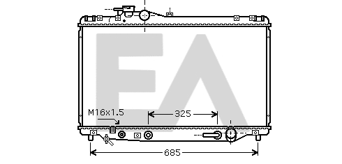 Radiateur, refroidissement du moteur EACLIMA 31R71184