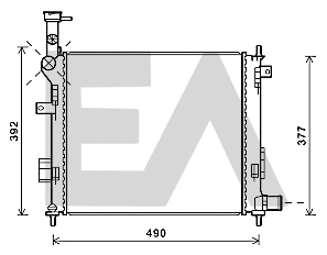 Radiateur, refroidissement du moteur EACLIMA 31R36057