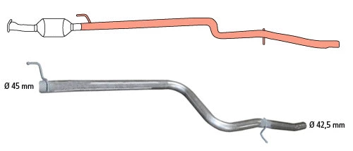 Tube de réparation, catalyseur HJS 91 32 1509