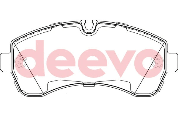 Kit de plaquettes de frein, frein à disque DEEVO BP58240