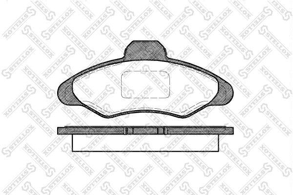Kit de plaquettes de frein, frein à disque STELLOX 342 000-SX