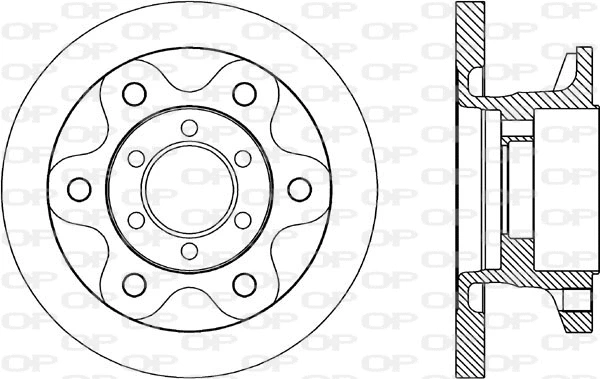 Disque de frein OPEN PARTS BDA1690.10