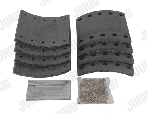 Kit de garnitures de frein, frein à tambour JURID 1909401070