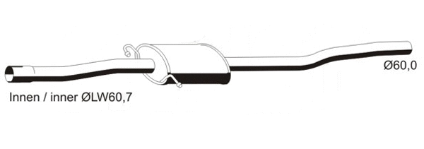 Silencieux central VEGAZ GmbH MS-442ERNS