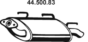 Silencieux arrière EBERSPÄCHER 44.500.83