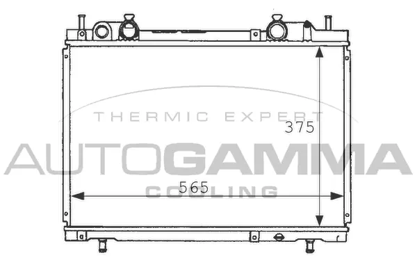 Radiateur, refroidissement du moteur AUTOGAMMA 101162