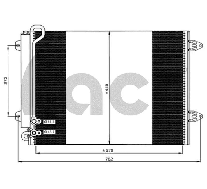 Condenseur, climatisation ACR 300685