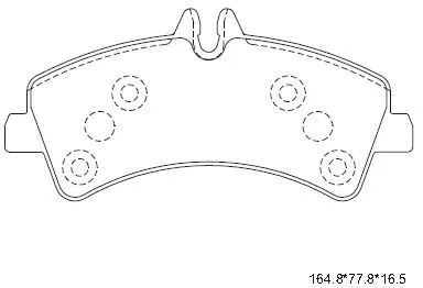 Kit de plaquettes de frein, frein à disque ASIMCO KD7548