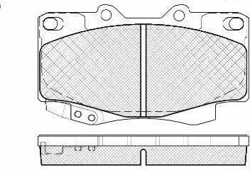 Kit de plaquettes de frein, frein à disque FIT FP0799