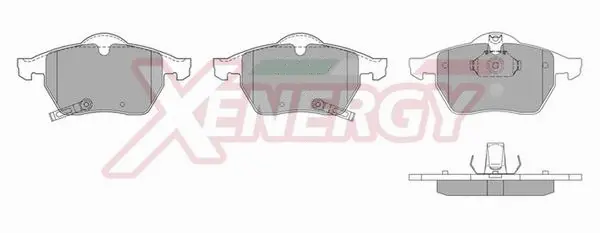 Kit de plaquettes de frein, frein à disque AP XENERGY X40602