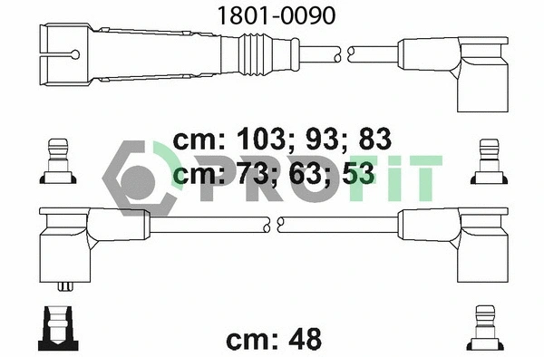 Kit de câbles d'allumage PROFIT 1801-0090