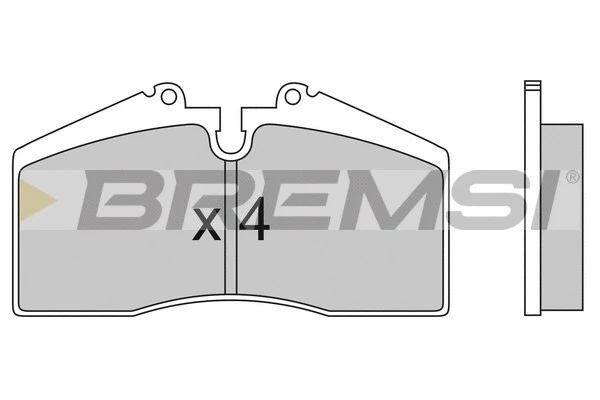 Kit de plaquettes de frein, frein à disque BREMSI BP2449