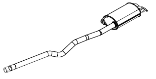 Silencieux arrière Vellerand 14433