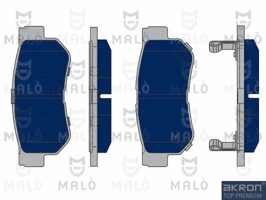 Kit de plaquettes de frein, frein à disque AKRON-MALÒ 1050331