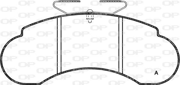 Kit de plaquettes de frein, frein à disque OPEN PARTS BPA0142.20