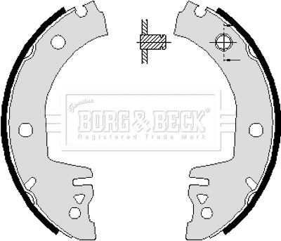 Jeu de mâchoires de frein BORG & BECK BBS6061