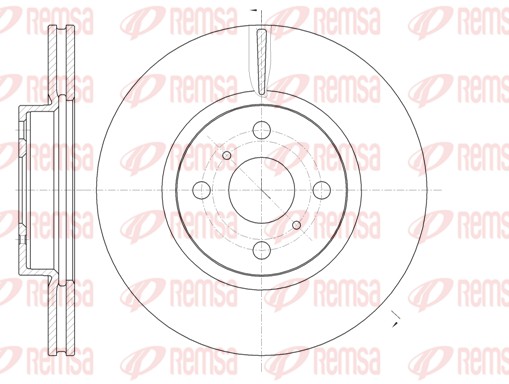 Disque de frein REMSA 61006.10