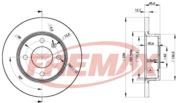 Disque de frein FREMAX BD-4321