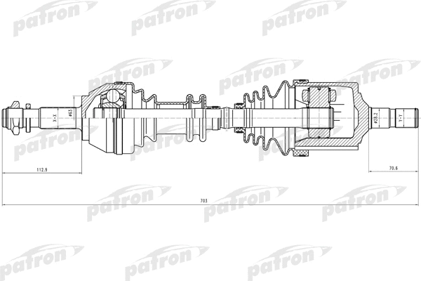 Arbre de transmission PATRON PDS0082