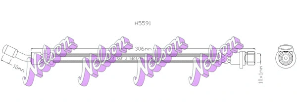 Flexible de frein KAWE H5591