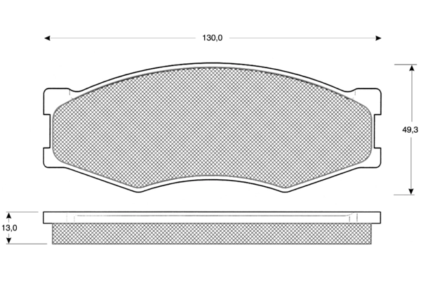 Kit de plaquettes de frein, frein à disque PROCODIS FRANCE PF1158