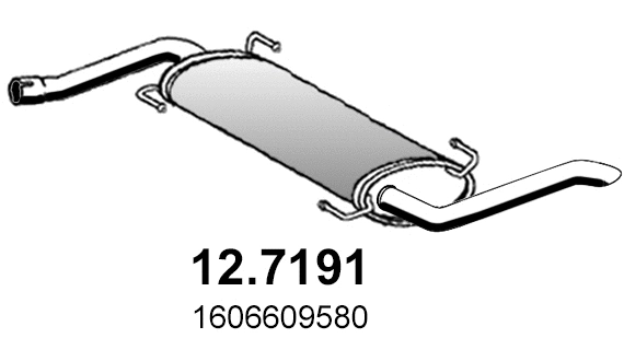 Silencieux arrière ASSO 12.7191