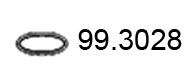 Bague d'étanchéité, tuyau d'échappement ASSO 99.3028