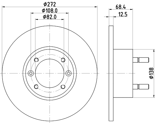 Disque de frein PAGID 50105