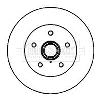 Disque de frein BORG & BECK BBD5848S