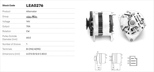 Alternateur LUSA LEA0276