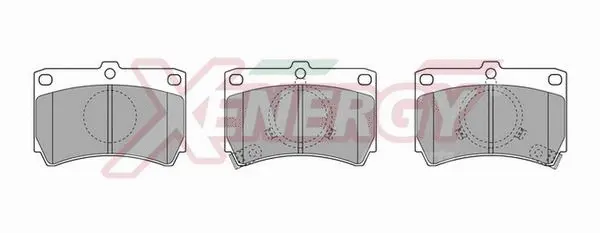 Kit de plaquettes de frein, frein à disque AP XENERGY X40246