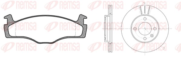Kit de freins, frein à disques REMSA 8171.00
