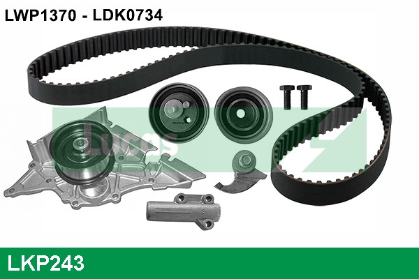 Pompe à eau + kit de courroie crantée LUCAS LKP243