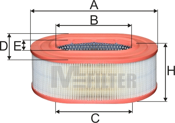Filtre à air MFILTER A 8069
