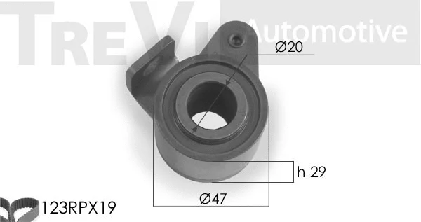 Kit de courroie crantée TREVI AUTOMOTIVE KD1079