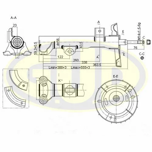 Amortisseur G.U.D. GSA335920