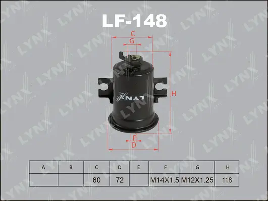 Filtre à carburant LYNXAUTO LF-148