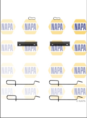 Kit d'accessoires, plaquette de frein à disque NAPA NFK1317