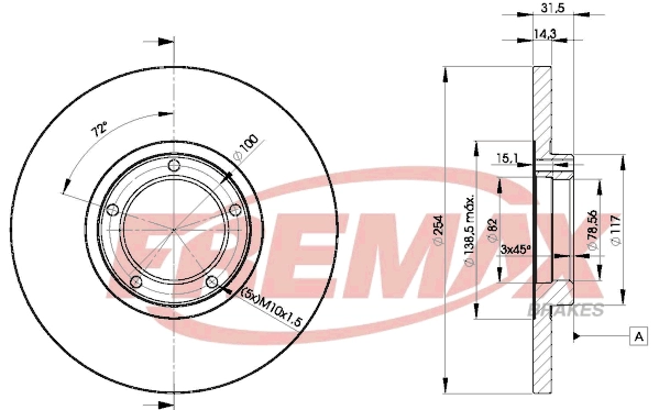 Disque de frein FREMAX BD-6055