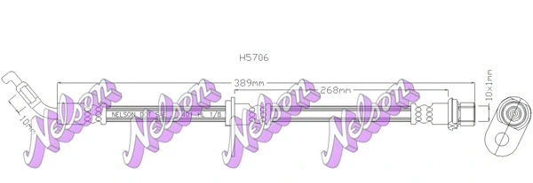 Flexible de frein KAWE H5706