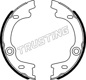 Jeu de mâchoires de frein, frein de stationnement TRUSTING 049.169
